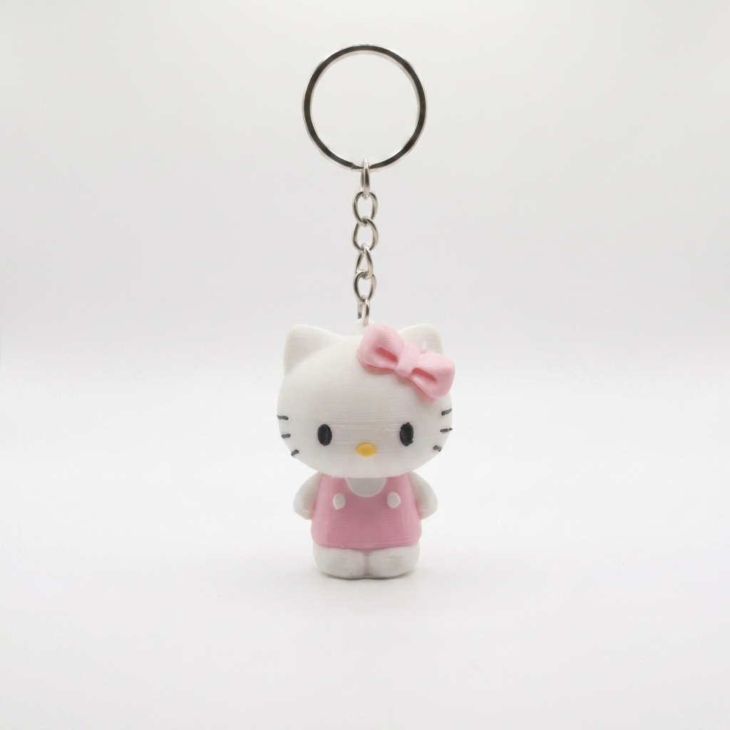 Hello Kitty 3D Figür Anahtarlık / Çanta Süsü (Pembe Seri)